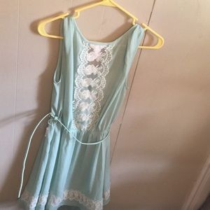 Mint green dress